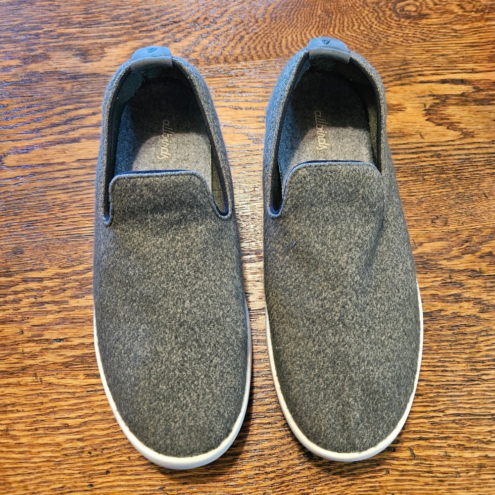 Allbirds Wool Loungers‎ Merino Wool Heather Green Slip On Sneakers Womens 10
